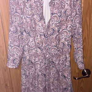 Elegant Paisley Print Dress